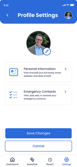 Verification code entry screen